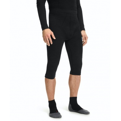 Falke Spodnie termiczne 3/4 Tight Wool Tech bielizna czarna męska